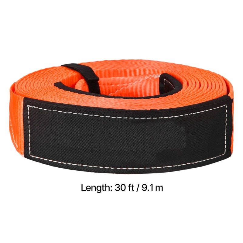 Heavy Duty Tow Strap Recovery Strap For Trucks SUVs And Emergency Towing 4