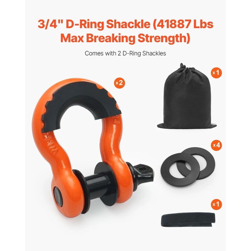 Heavy Duty Tow Strap Recovery Strap For Trucks SUVs And Emergency Towing 8