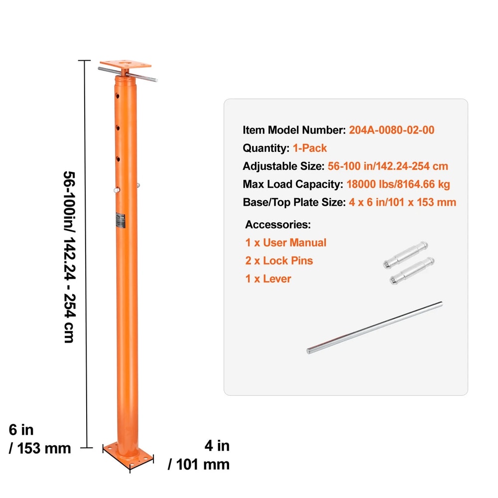 Adjustable Jack Post House Leveling Lift Heavy Duty Floor Support 3