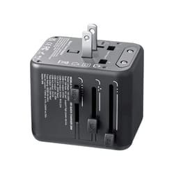 universal travel adapter with usb c international travel plug adapter