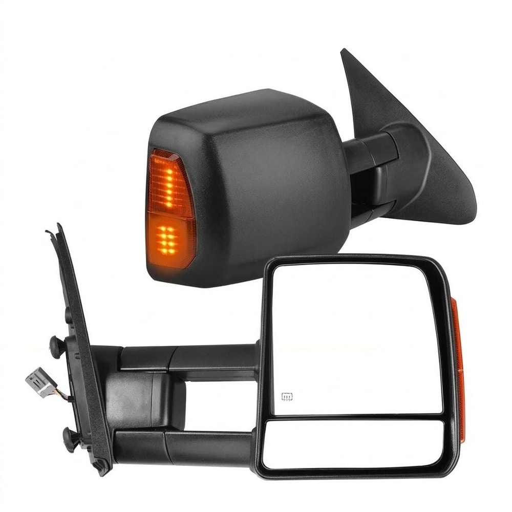 Power Heated Tow Mirrors With Amber Signal For Toyota Tundra Sequoia 0