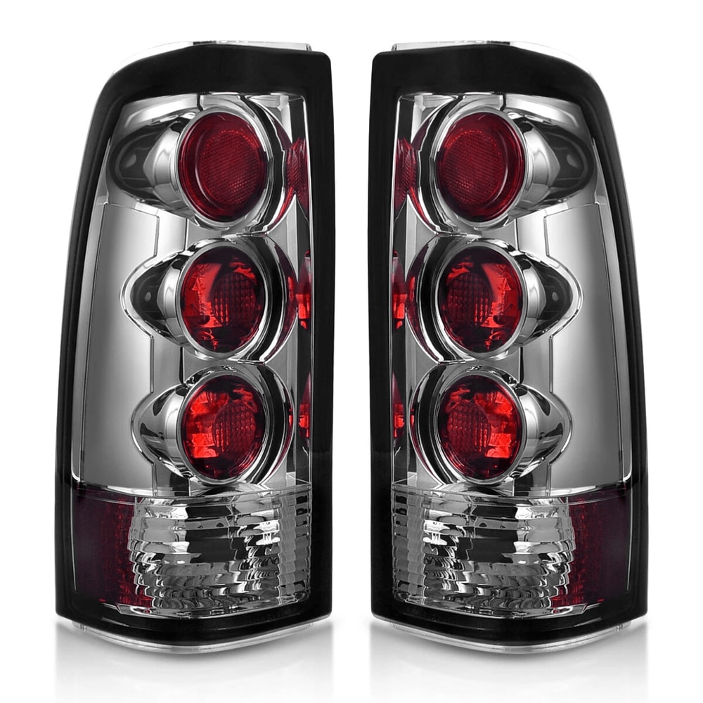 Poruace Chevy Silverado Tail Light Assembly Pair For GMC Sierra Smoke Lens Replacement 4