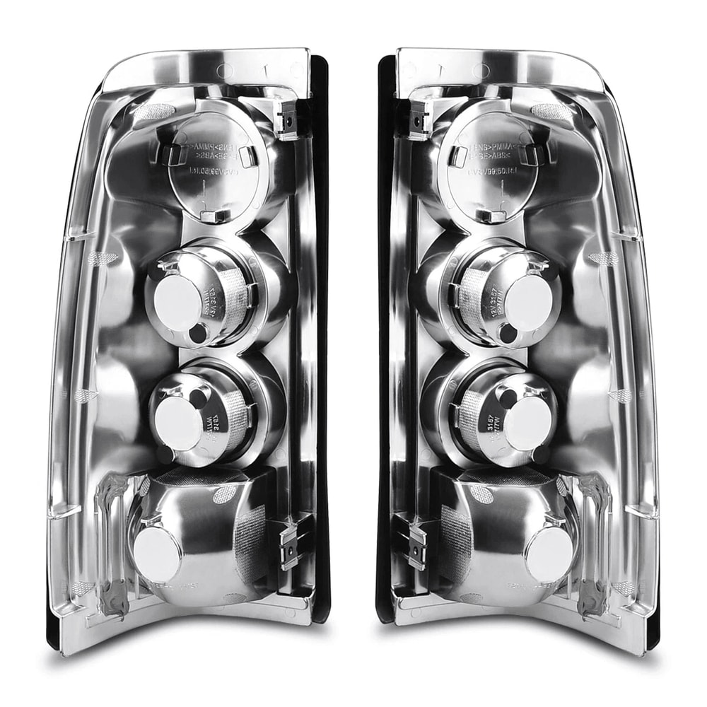 Poruace Chevy Silverado Tail Light Assembly Pair For GMC Sierra Smoke Lens Replacement 5