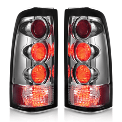 poruace chevy silverado tail light assembly pair for gmc sierra smoke lens replacement