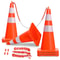 Traffic Safety Cones With Chain Reflective PVC Traffic Cones For Parking And Road Use 5