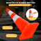 Traffic Safety Cones With Chain Reflective PVC Traffic Cones For Parking And Road Use 2