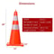 Traffic Safety Cones With Chain Reflective PVC Traffic Cones For Parking And Road Use 3