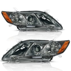 toyota camry projector headlight assembly pair chrome replacement
