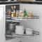 2 Tier Blind Corner Cabinet Organizer Soft Close Swing Tray For Cabinets 0