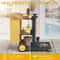Commercial Janitorial Cart With Bag 3 Shelf Cleaning Cart On Wheels 4