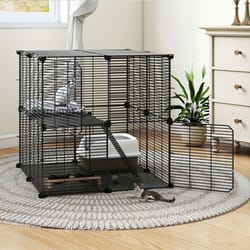2 tier indoor cat cage diy cat playpen for kittens and small animals
