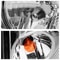 Ford Headlight Assembly Pair Chrome Amber Halogen Replacement 4