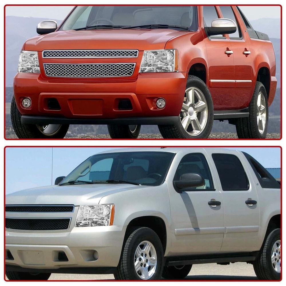 Oaurkea Chevy Tahoe Suburban Avalanche Headlight Assembly Pair Chrome Amber 5