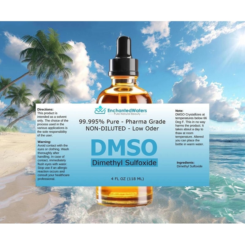 Pure DMSO Low Odor Liquid 4oz Pharma Grade 4