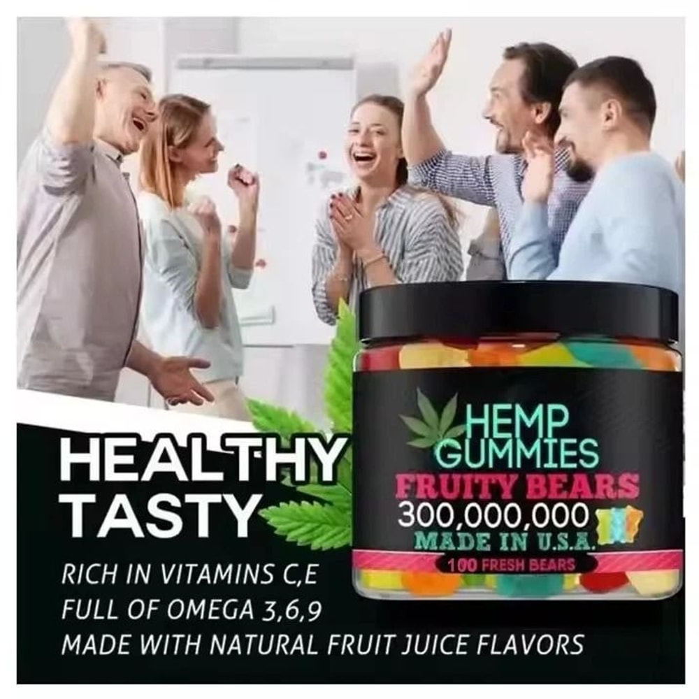 Hemp Gummies For Sleep Relaxation Vegan Fruit Bears 2