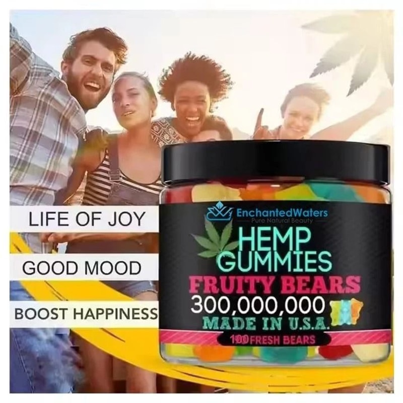 Hemp Gummies For Sleep Relaxation Vegan Fruit Bears 3