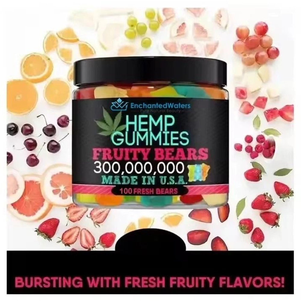 Hemp Gummies For Sleep Relaxation Vegan Fruit Bears 5