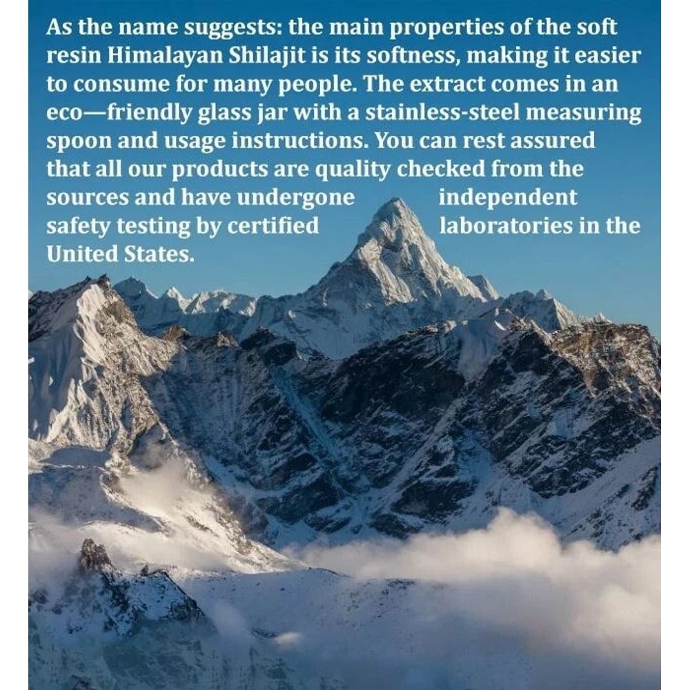 Himalayan Shilajit Resin With Organic Honey Natural Fulvic Acid Supplement 8