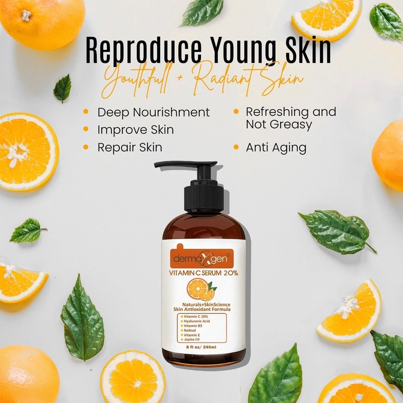 Pure Vitamin C Hyaluronic Acid Anti Wrinkle Face Serum For Brighter Smoother Skin 8