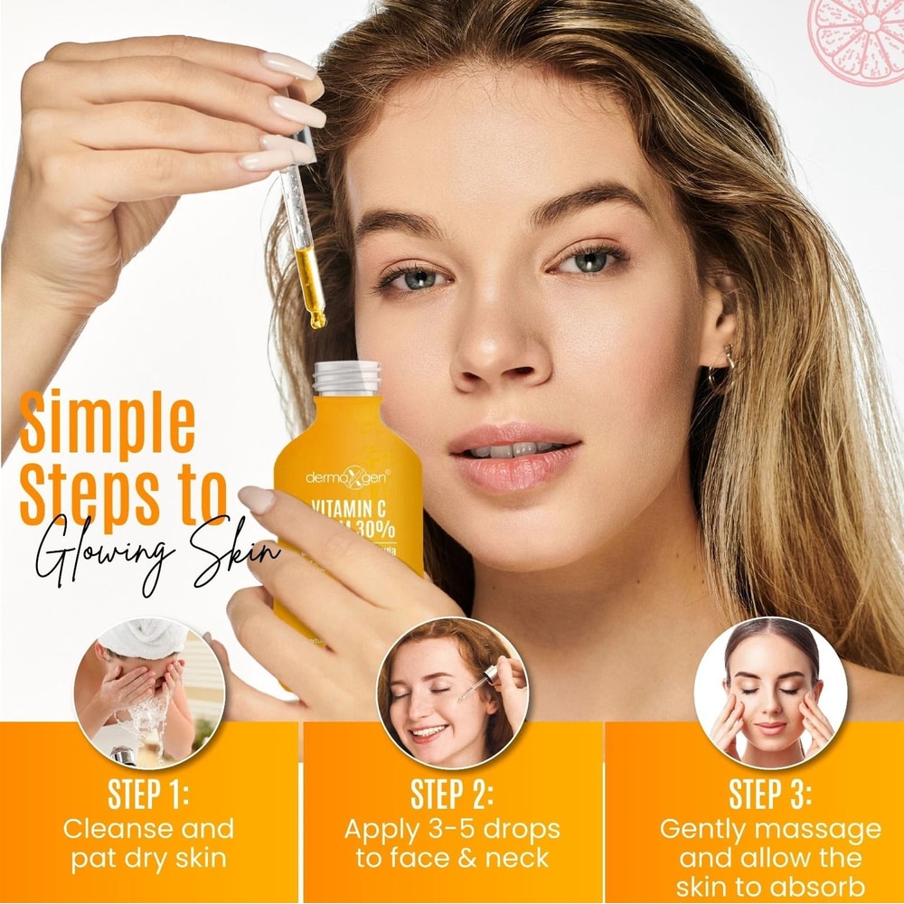 Pure Vitamin C Serum With Hyaluronic Acid Antioxidants For Youthful Skin 4