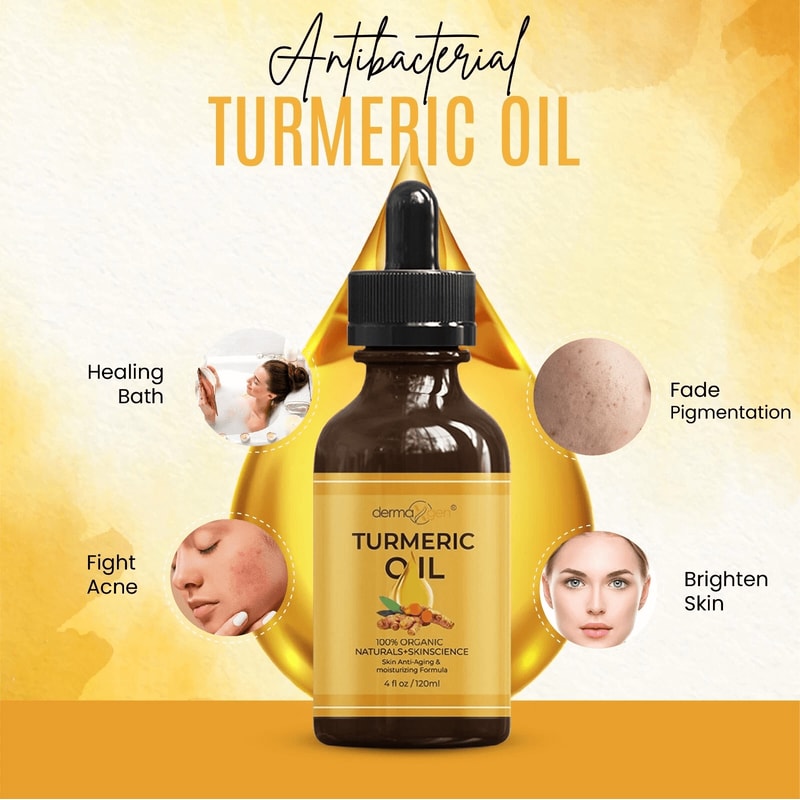 4 FL OZ Turmeric Lemon Oil For Acne Treatment And Dark Spot Removal 8