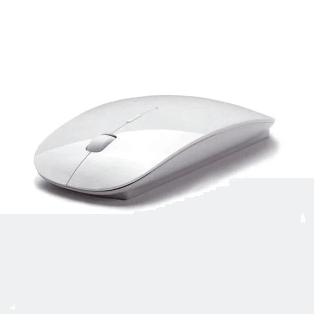 USB Wireless Optical Mouse For MacBook Pro Mac PC White 3
