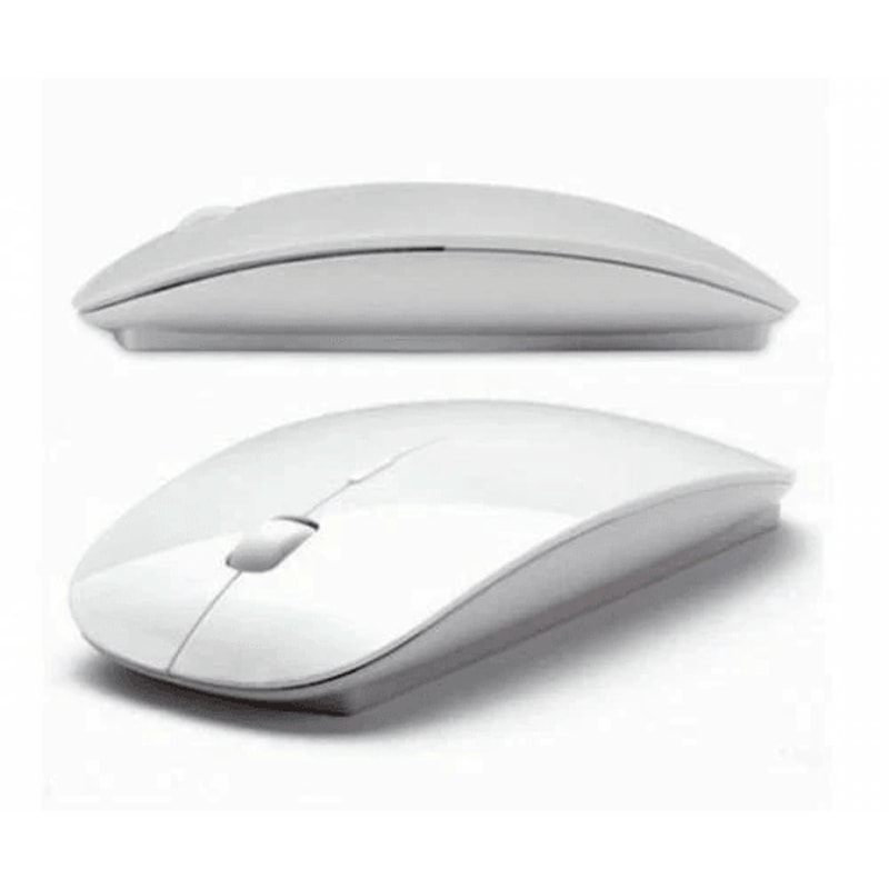 USB Wireless Optical Mouse For MacBook Pro Mac PC White 5
