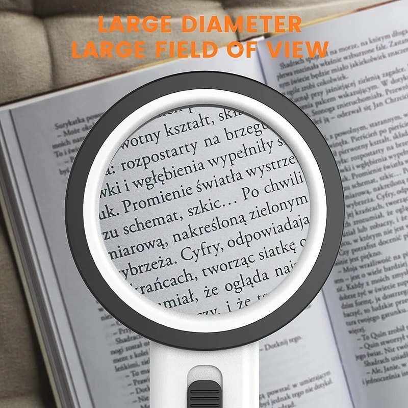 Handheld Magnifying Glass With 12 LED Lights Jumbo 30X Magnifier For Close Inspection 4
