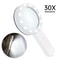 Handheld Magnifying Glass With 12 LED Lights Jumbo 30X Magnifier For Close Inspection 8