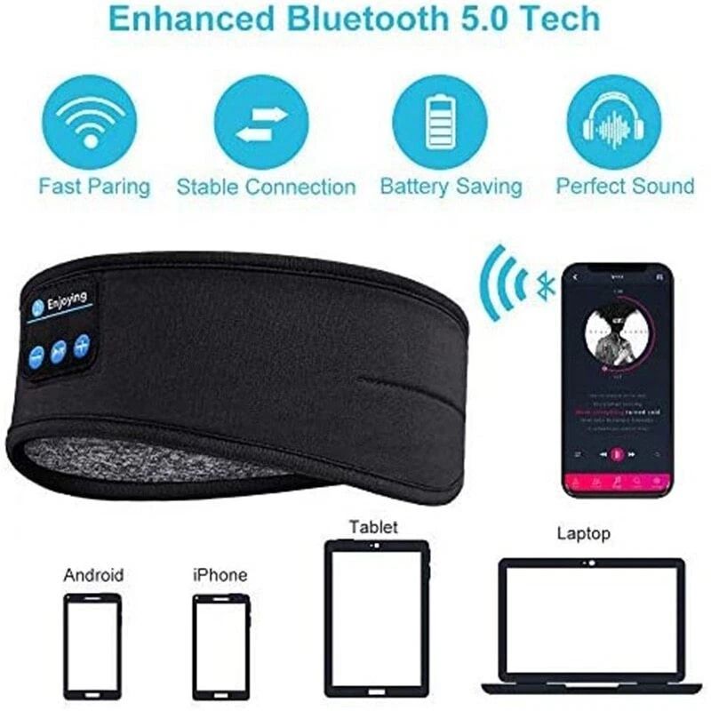 Bluetooth Sleep Headphones Comfortable Sleeping Headband For Restful Nights 2