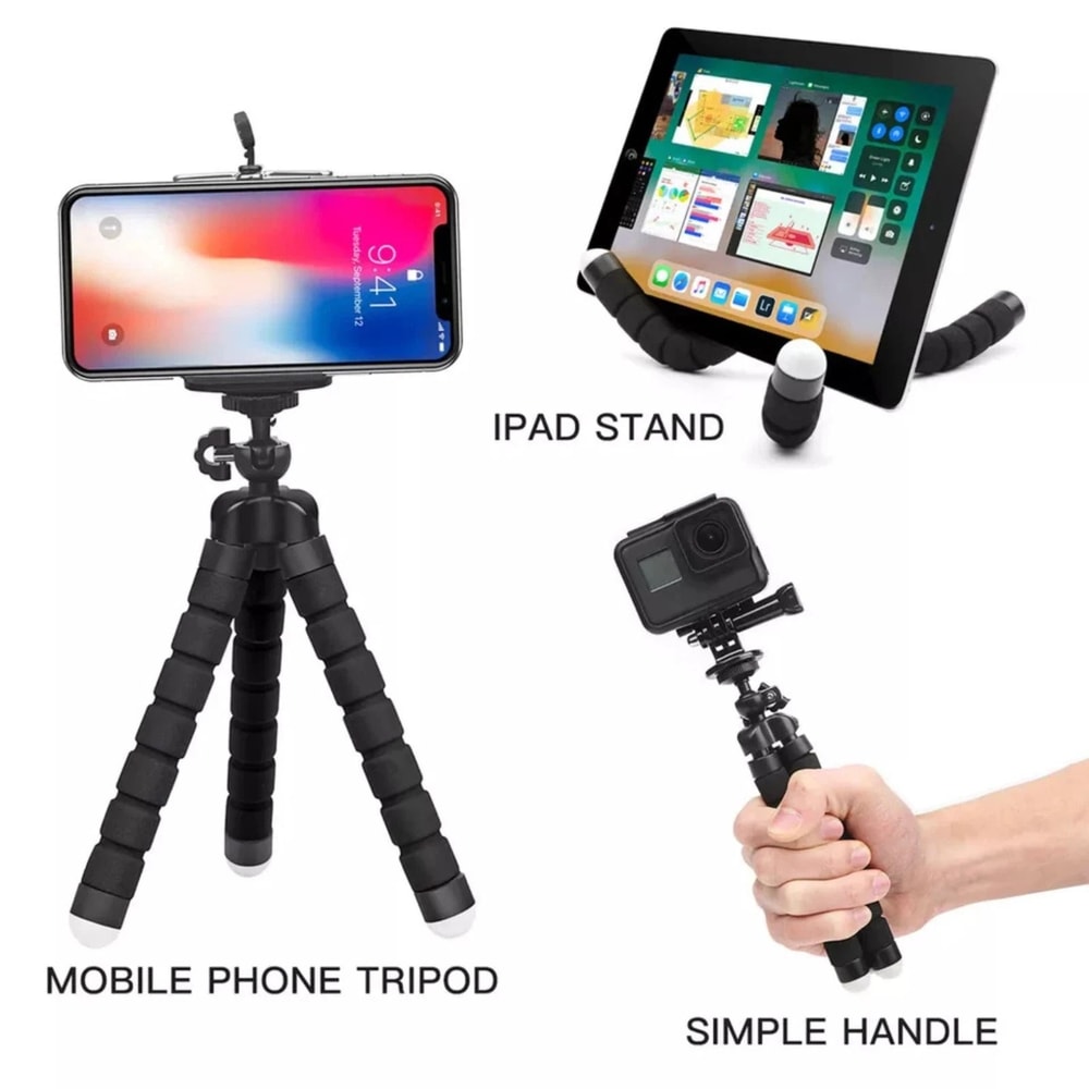 Adjustable Tripod Stand Flexible Octopus Phone Holder For IPhone Smartphones 5