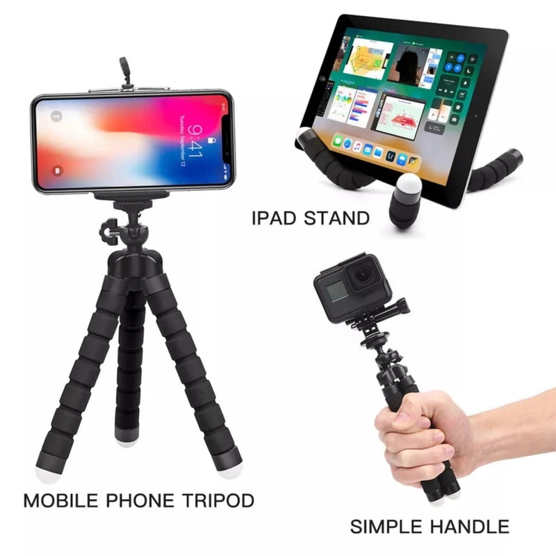 Adjustable Tripod Stand Flexible Octopus Phone Holder For IPhone Smartphones 5