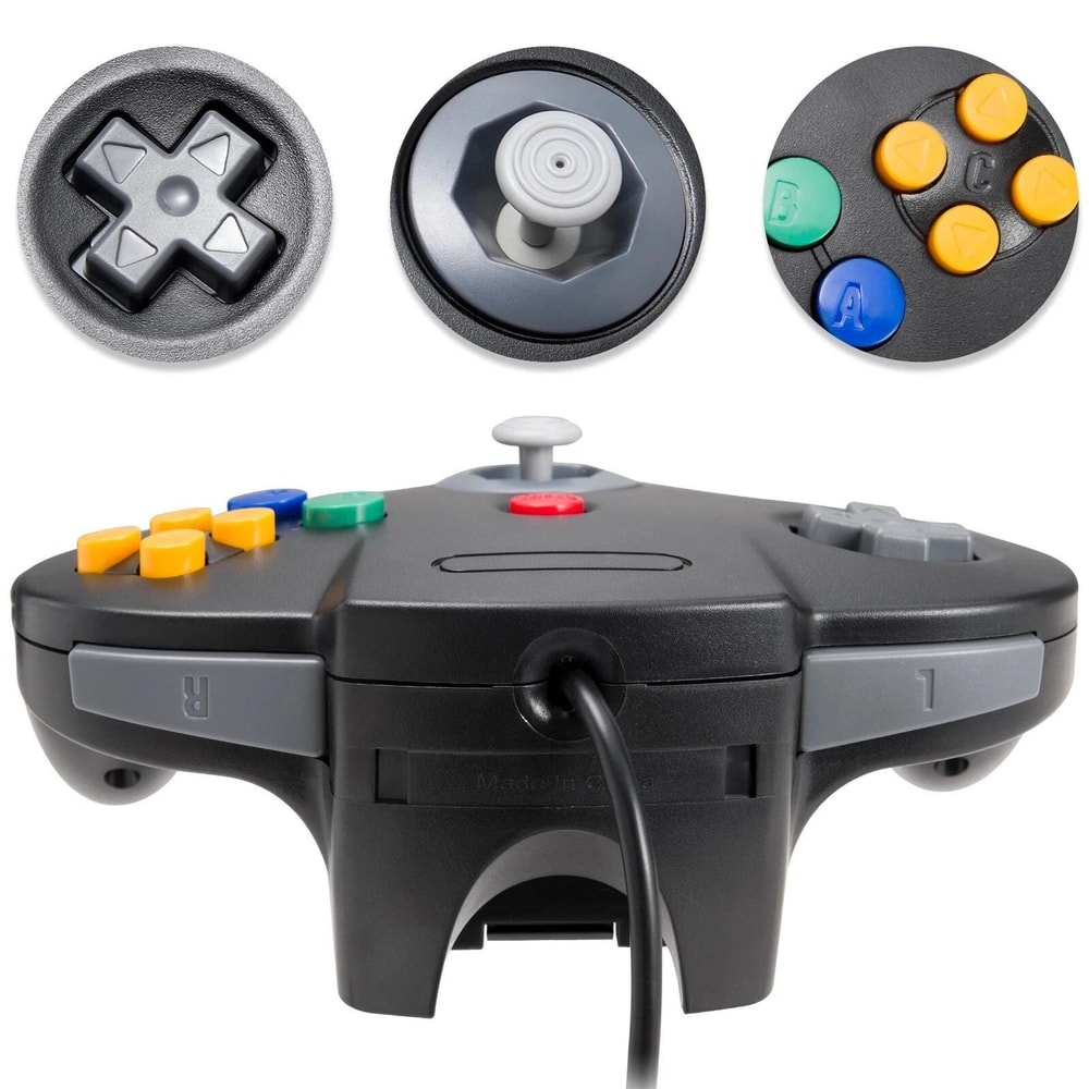 Wired Controller For Nintendo 64 High Performance N64 Joystick Gamepad 1