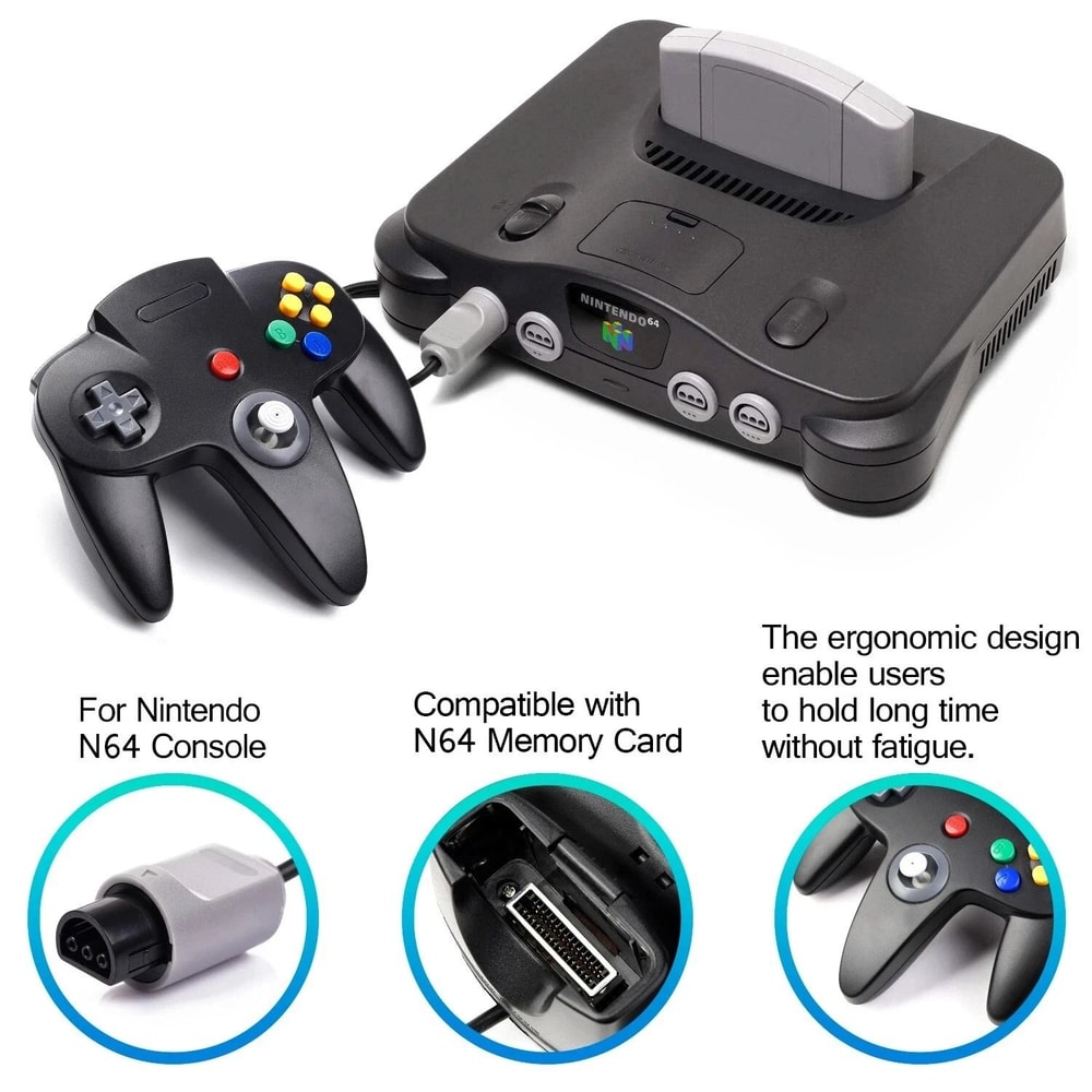 Wired Controller For Nintendo 64 High Performance N64 Joystick Gamepad 6