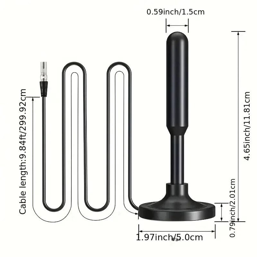 Upgraded Digital HD Antenna Indoor HDTV Long Range Reception 6