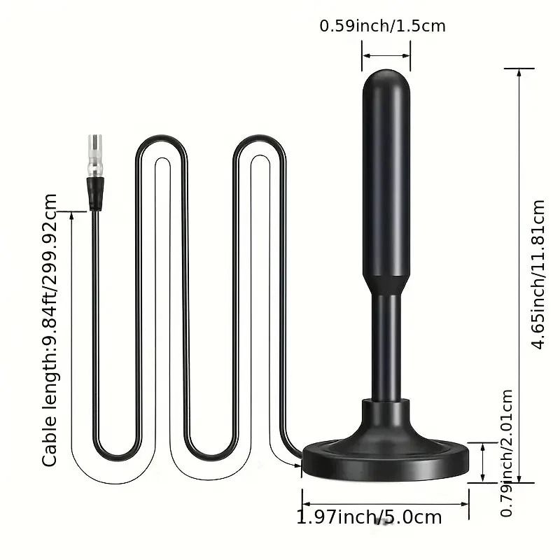 Upgraded Digital HD Antenna Indoor HDTV Long Range Reception 6