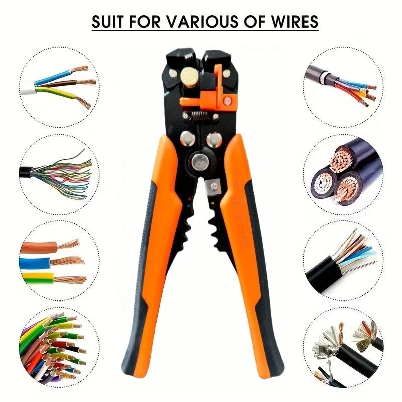 Self Adjusting Wire Stripper Crimper Tool For Insulation Removal And Terminal Crimping 11