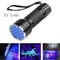 UV Flashlight For Pet Stains Black Light LED 21 LED Waterproof Stain Detector 4
