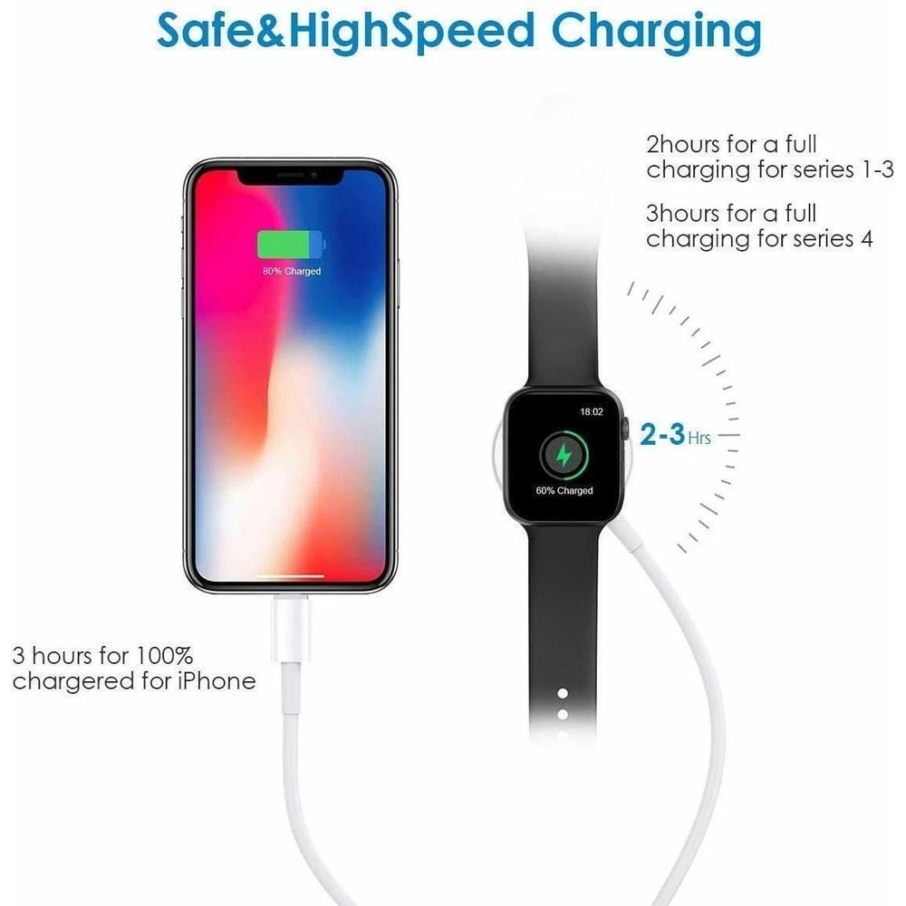 2 In 1 Magnetic Charger Cable For Apple Watch IPhone Fast Convenient Charging For Your Devices 3
