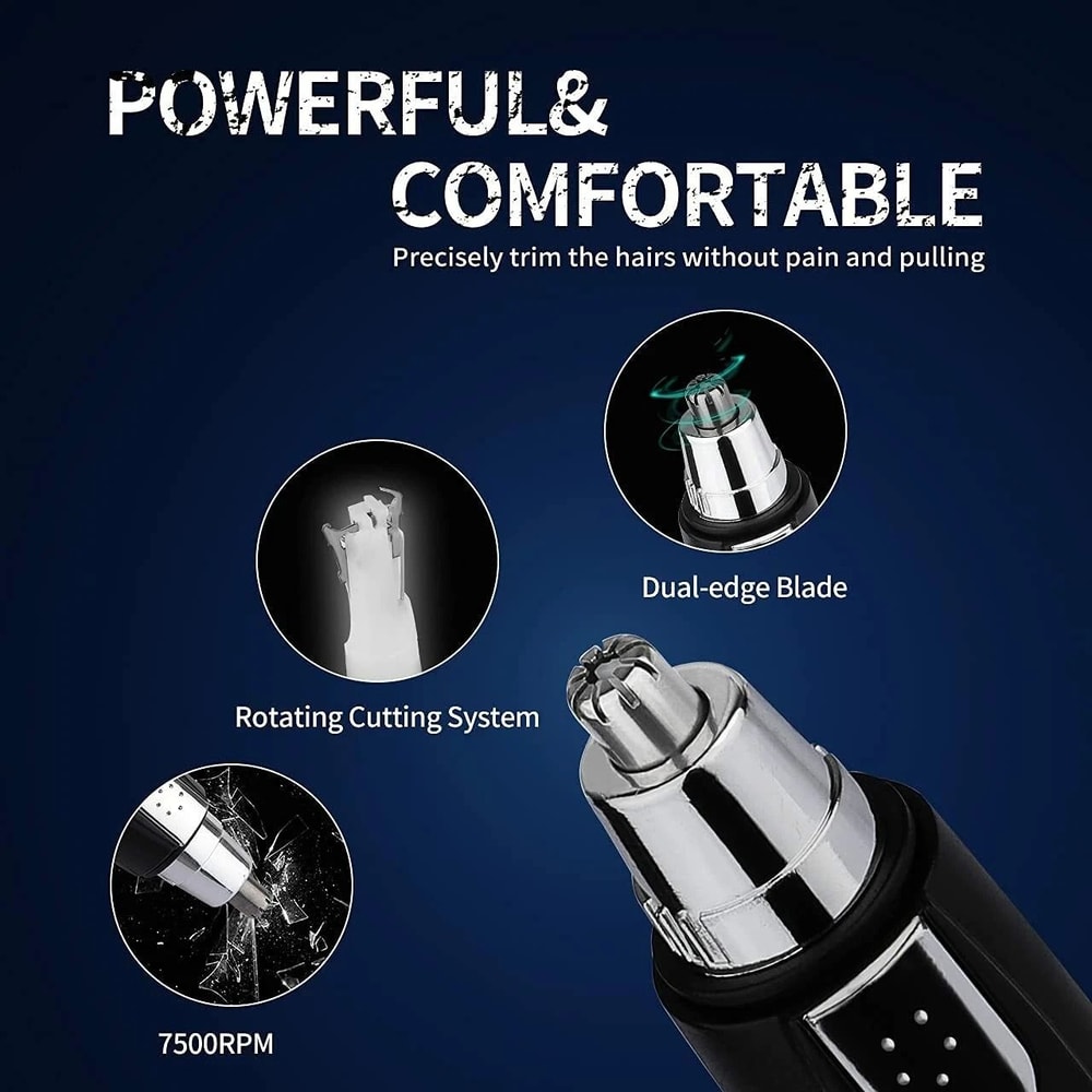 Electric Nose Ear And Eyebrow Trimmer Cordless Groomer Shaver 7