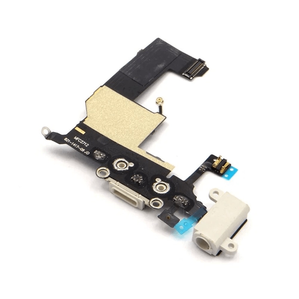 White Charging Port And Headphone Jack Flex Cable For IPhone 5 1