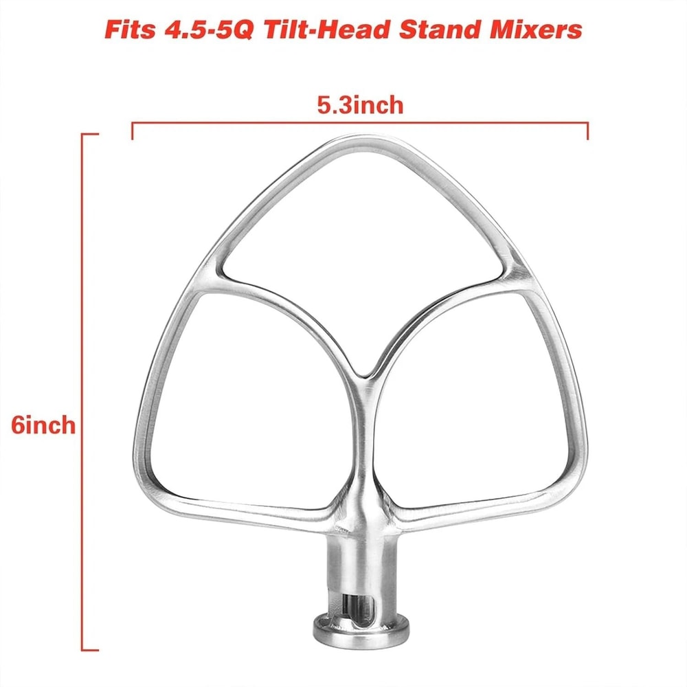 Stainless Steel Flat Beater Replacement For KitchenAid Tilt Head Stand Mixers 1