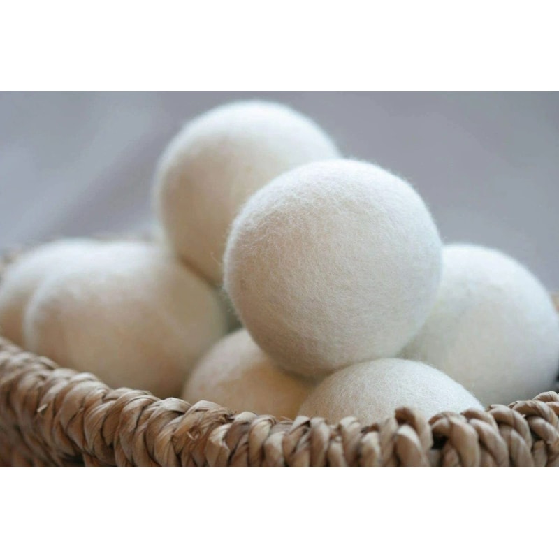 Organic Wool Dryer Balls Natural Antistatic Laundry Softener 0