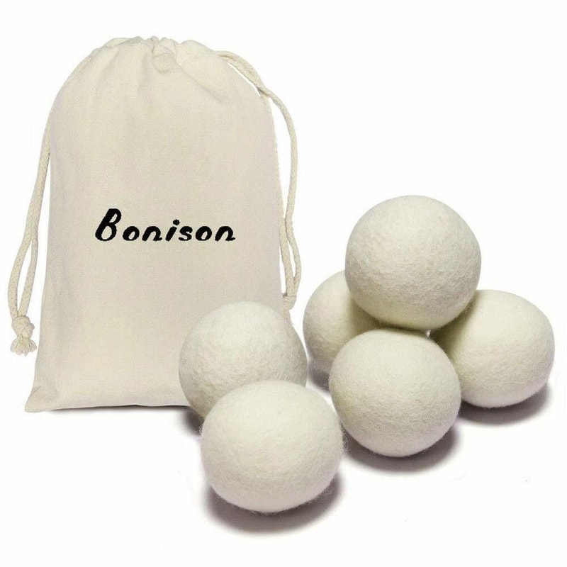 Organic Wool Dryer Balls Natural Antistatic Laundry Softener 8