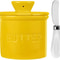 French Butter Crock With Knife Spreadable Butter Keeper For Easy Storage 0