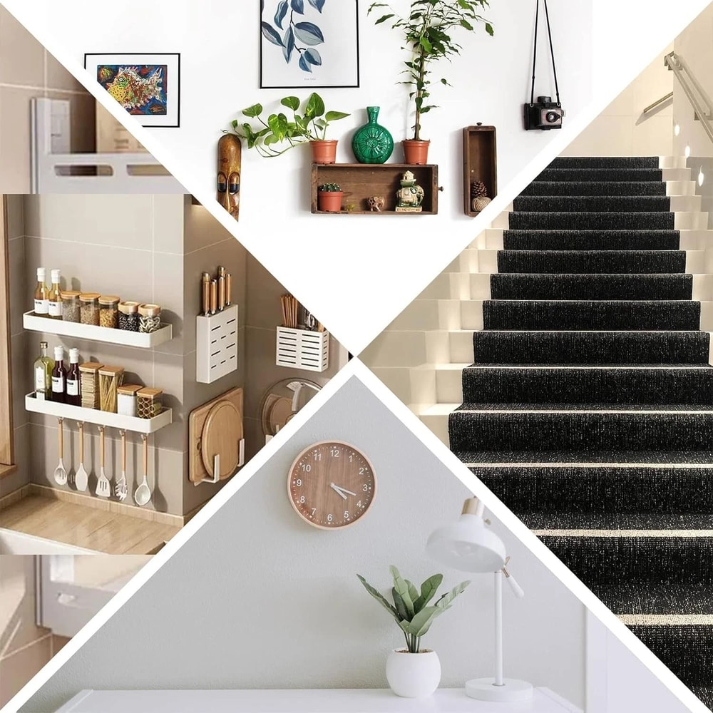 Premium Heavy Duty Adhesive Hook Loop Straps Strong Sticky Back Fastener Strips 3