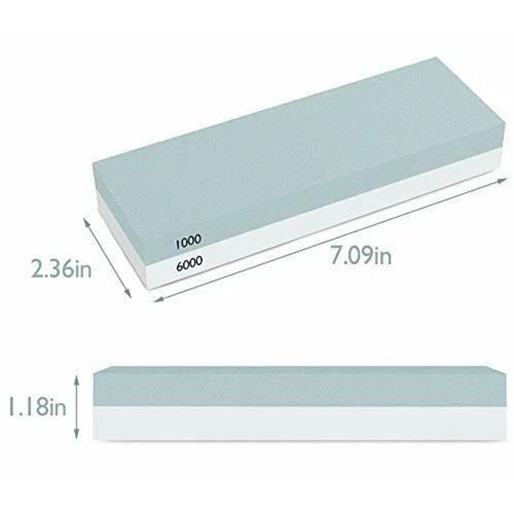 Knife Sharpening Water Stone Set Dual Grit Kitchen Whetstone With NonSlip Base 3