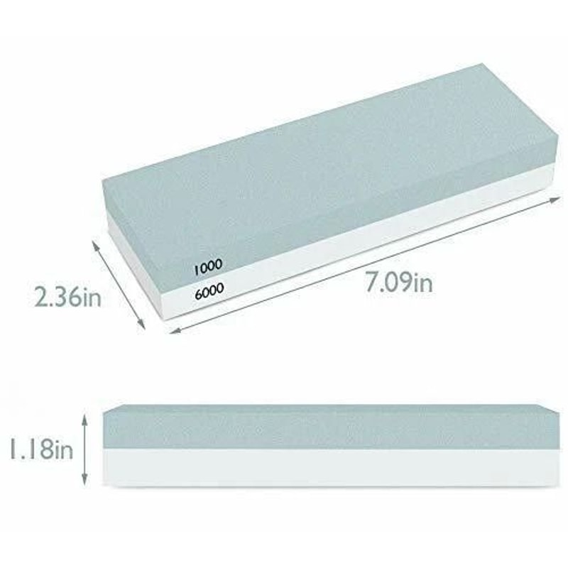 Knife Sharpening Water Stone Set Dual Grit Kitchen Whetstone With NonSlip Base 3