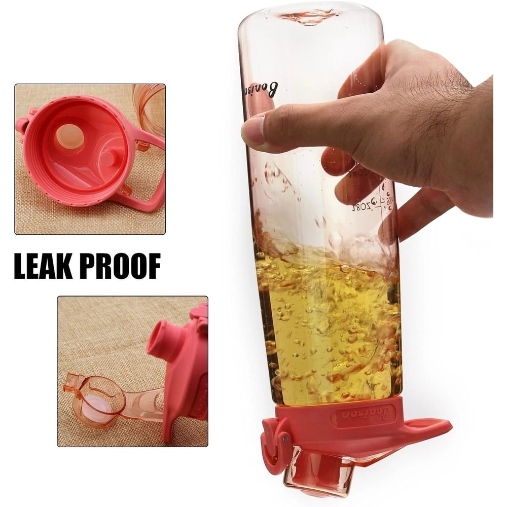 Pink 36 Oz Leakproof Sports Water Bottle With Flip Top Lid Handle 4