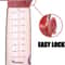 Pink 36 Oz Leakproof Sports Water Bottle With Flip Top Lid Handle 7